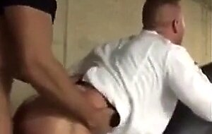 Interracial Bareback Anal on the Parking Deck