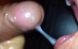 Glory Hole Big-Cock Blowjob: A Huge Load