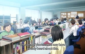 Faculty room // student suck teacher cock at school // hentai