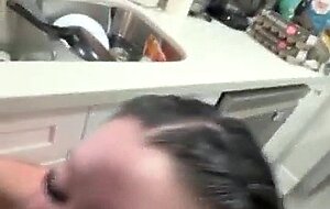 I was bored & my stepmom was sweet while doing chores