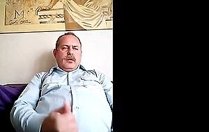 Big Daddy Bear Jerks Off His Small Cock
