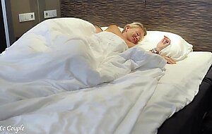 Cute wife got intense dick into her morning wet pussy and she moan loud, when husband