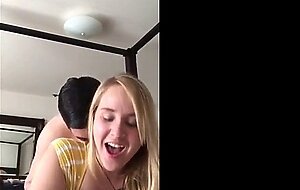 Blonde Amateur Enjoys Doggy-Style Pounding