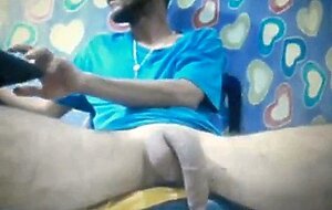 Huge Cock Latin Amateur Shoots a Heavy Load