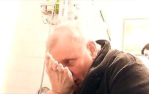 Fat Daddy Gives Boy a Massage and Foot Fetish Treatment