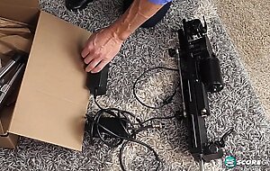 Vanessa, the fuck machine and the delivery man