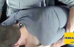 Big Cock Blowjob in the Car at a Public Park