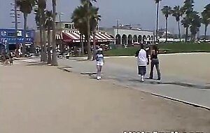 Little April comfort room rubbing pussy and natural tits