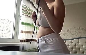 Boobs. tits. nipples. trying on sexy tops on my natural plump milk breasts