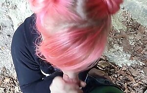Blowjob and Facial in the Woods with a Naughty Amateur Couple