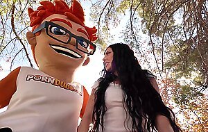 Temptress Theodora Day Goes All-In: A Cum-In-Mouth Climax at PornDudeCasting!