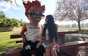 Temptress Theodora Day Goes All-In: A Cum-In-Mouth Climax at PornDudeCasting!