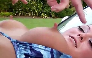 Sex on a top of a car