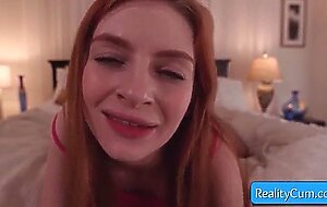 Sexy teen redhead slut aaliyah love loves getting her pussy pounded hard doggy style and cum fast