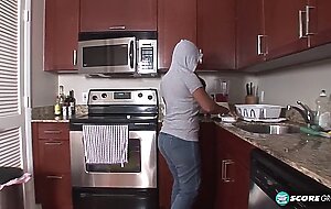 Isabella gets too hot and has to pour cold water on her firm tits and juicy slit before masturbating