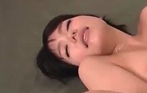Horny Asian milf Yume Aoi BJ's two fuck-sticks in a sick three-way - Jap voyeur JAV!