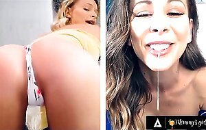 MOMMYSGIRL Thirsty Emma Hix And Stepmom Cherie DeVille Share Their Wet Pussy On Cam