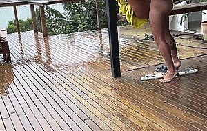 Homemade content by Wifebucket - Shameless and slutty young wife getting fucked on the porch