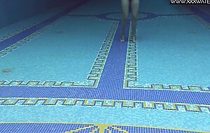 Lady Dee cute shy Czech teen swimming