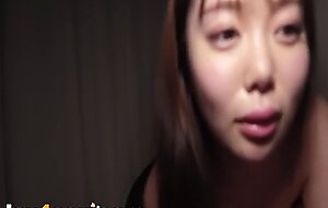 Horny Asian slut, Asuka Momose, rides a ginormous penis like a pro - JAV!