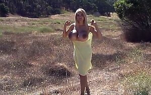 Amber alena huge tits in the forrest