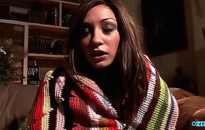 A man is engaging in a fantasy where he engages in anal stimulation with a really appealing woman.