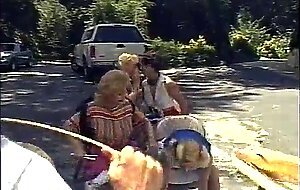 Sex orgy with mature skanks and studs fucking outdoors