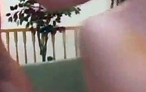 Natural titted babe takes two. facial cumshot