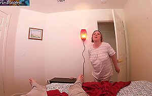 Stepmom helps cum in the morning