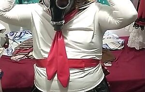 pvc sissy does breathplay latex mask gasmask eva helmet