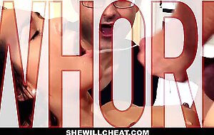She Will Cheat - Cheating Horny Wife Gets Jizzed In