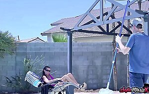 Naughty MILF Sofie Marie Seduces Pool Guy Into Hardcore Sex