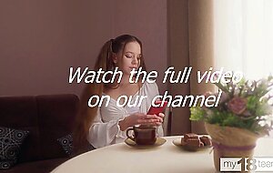 MY18TEENS - Very beautiful girl with long hair misses sex and masturbates