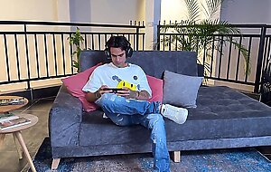 I fuck my stepmom in the living room while my stepdad is on a call! Danyel Mast and Karen Sleent