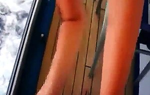 Hotwife blowjob on a cruise ship