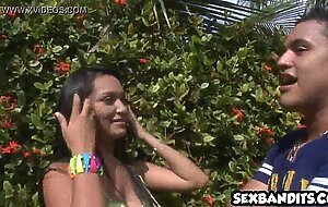 Bomshell latina amateur teen fucks 09