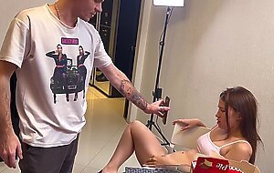 Students fuck at a party, make porn, and make their stepmom squirt! Behind the scenes!
