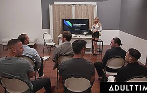 ADULT TIME - MILF Sex Therapist Danielle Renae Leads JOI Gangbang! CUM-FILLED BUKKAKE AND BLOWBANG!