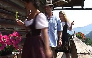 Mountain fuck fest hard orgy with sexy babes bandged