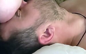 Drinking Sweet Breast milk while Fondling My Cock