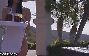 Japanese Exchange Student Ready For Steamy Threeway - EroticaX