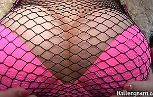 Killergram Delilah Dash dogging in the woods sucking cocks and eating cum