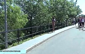 Sexy teen eve naked on public streets