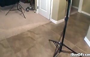 Busty cock tease Christa Moore toys pussy