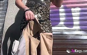 SPECTACULAR BLONDE SHEMALE wants her porn debut in an orgy with 3 BBCs!!!