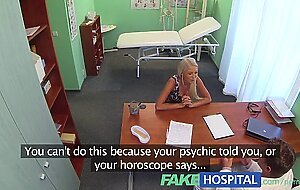 FakeHospital Doctors hot blonde wife demands his seed in his office