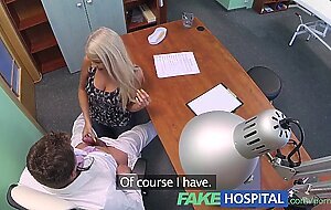 FakeHospital Doctors hot blonde wife demands his seed in his office