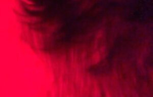 Real Couple having Passionate and Romantic Sex under Red Led Lights