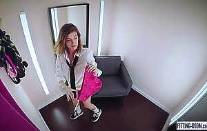 FITTING-ROOM College student Caomei needs to be anally banged