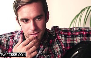 Husband fantasy come true sharing his hotwife Ava Dalush